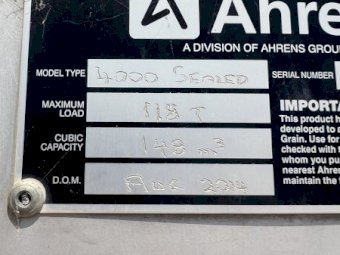 2014 Ahrens 118T Sealed Silo's x 7