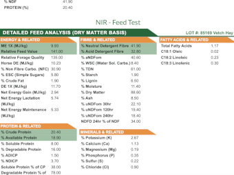 Shedded Vetch Hay 24' Season