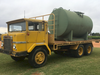 International Acco C1800 Tray Truck with Water Tanker