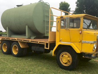 International Acco C1800 Tray Truck with Water Tanker