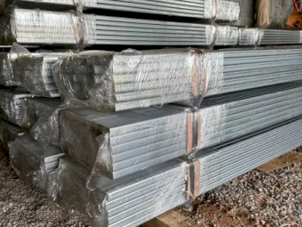 Steel posts suitable for vineyard trellises or exclusion fencing