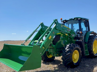 Brand New John Deere 6140M Tractor with 643RC Front End Loader (Won in raffle)