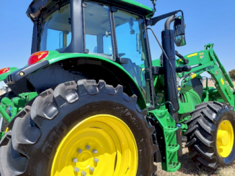 Brand New John Deere 6140M Tractor with 643RC Front End Loader (Won in raffle)