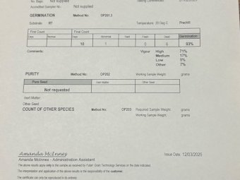 80 mt Graded Kowari  Oats