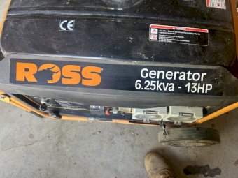Ross 6.25 KVA Generator