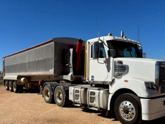 2017 Freightliner Coronado 114 Prime Mover with 2019 Tefco TOA Tipper Trailer