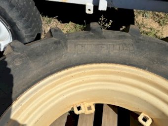 2 x Tractor Tyres with 1 Rim