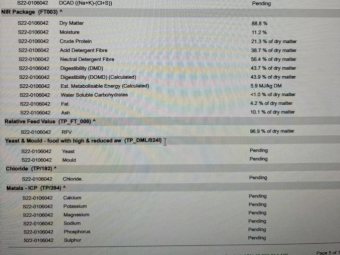 120mt Vetch Hay 8x4x3 Bales