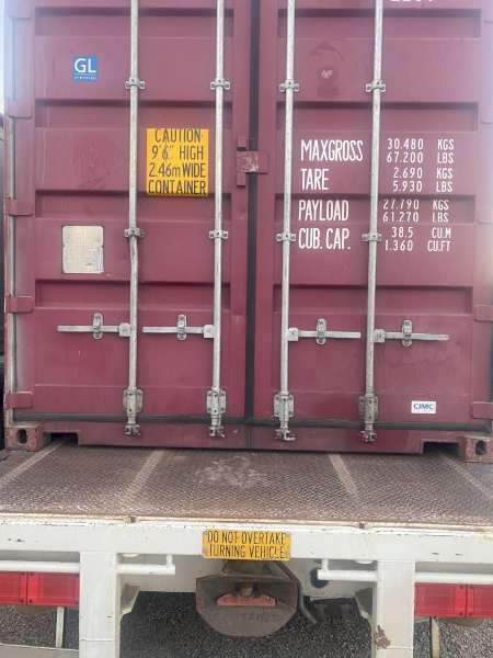 20'High Cube Shipping Container