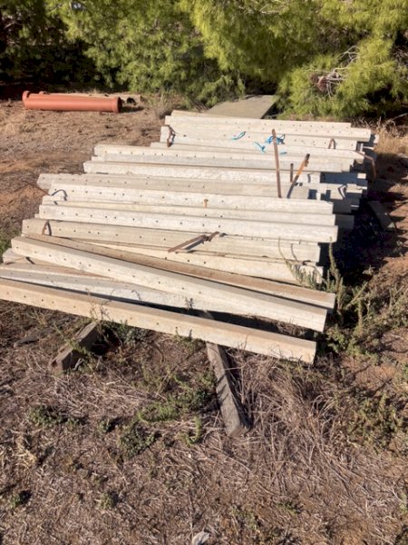 Assorted Concrete Fencing Equipment