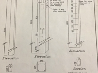 Assorted Concrete Fencing Equipment