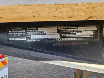 2013 Moore  Roadtrain/B Double Tri Axle Tipper