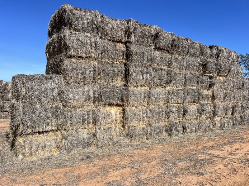 58 Bales Wheaten Hay Bottom Bales and 107 Bales Tops