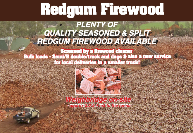 Quality Seasoned and Split Redgum Firewood