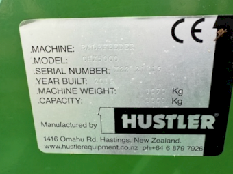 2015 Hustler Chainless X5000 Bale Feeder