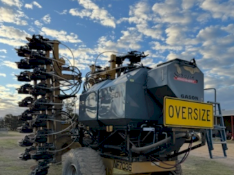 2018 Serafin Ultisow NF7036 Seeder with Gason 1230IM Air Cart and SSB