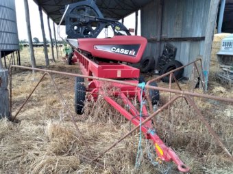 2009 Case IH 2152 Draper Front and Trailer