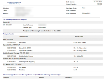 72mt Cotton Seed 720kg 5x4 Round Bales