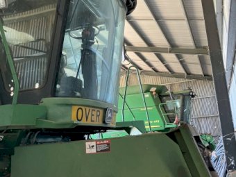 John Deere CTS II Header with 36ft Draper Front and Trailer