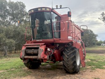 2001 Case IH 2366 Header with 1010 30’ Front and Trailer