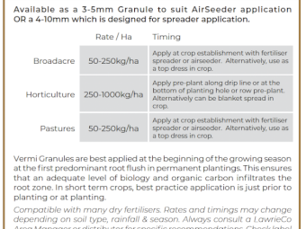 Vermi Granule - Granulated worm castings - 4-10mm granule