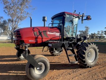 2018 Macdon M205 Windrower with R85 Mower Conditioner