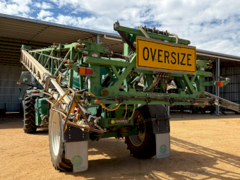 2013 John Deere 7230R Tractor and Goldacres 6536 Boomspray