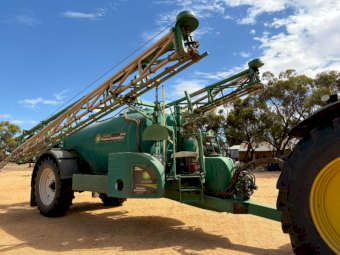 2013 John Deere 7230R Tractor and Goldacres 6536 Boomspray