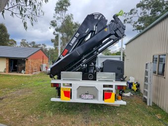 2013 Isuzu FXZ with New Hiab Crane Truck