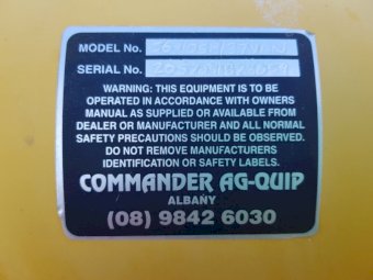 Commander AG 5610 Self Drive Auger