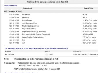 B-double Load of 24' Season Vetch Hay