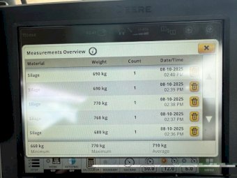 250 X Oaten Ryegrass Clover Silage Round Bales