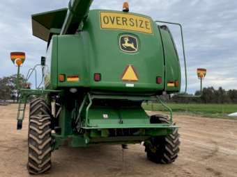 2006 John Deere 9660 STS Header with Front and Trailer