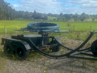 Tank and Poly Pipe Trailer