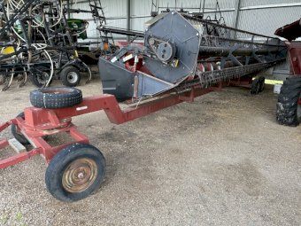 Case IH 2366 Combine with 30 ft front and Trailer