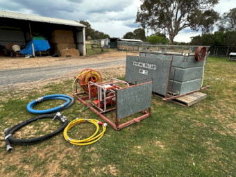 2000L Water Tank With Honda Pump and Accessories