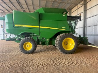 2014 John Deere S670 Header with 640D Front and Trailer