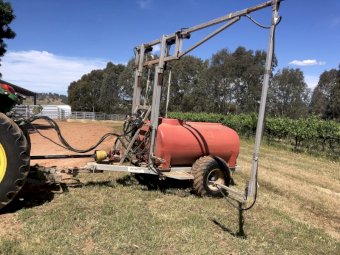 Serafin 2 row Vineyard Herbicide Sprayer
