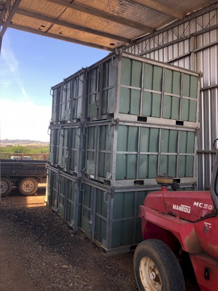 9 x John Fallond Grape Bins