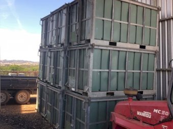 9 x John Fallond Grape Bins