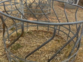 Round Cattle Hay Feeders x 4