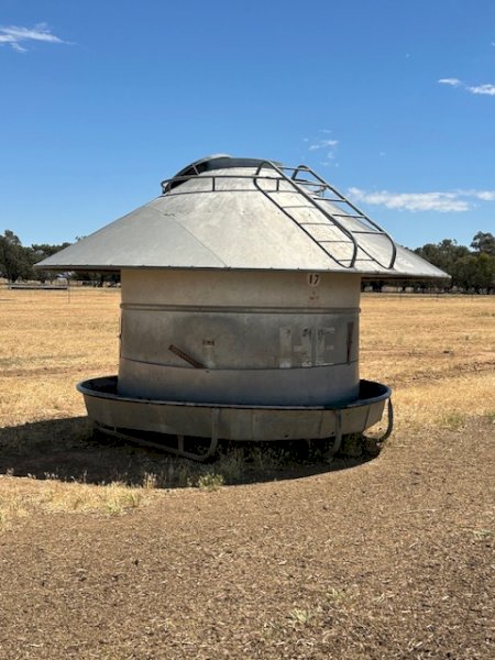 2 X 5MT Round Grain Feeders