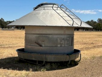2 X 5MT Round Grain Feeders