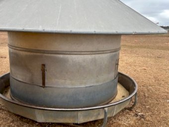 2 X 5MT Round Grain Feeders