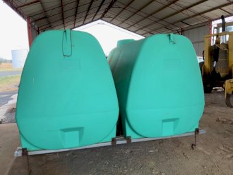 2 x 4900 lt Rapid Poly Tanks