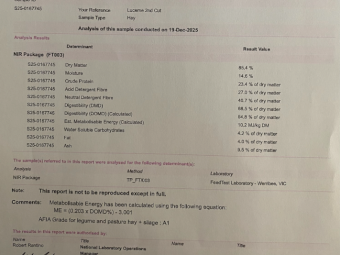 281 X Lucerne Hay 2nd Cut 5X4 Round Bales