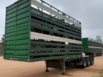 2007 Dickinson B-Double Stock Crate Trailer