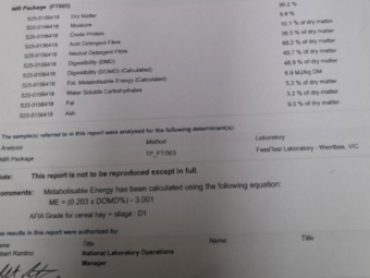 220MT Wheaten Hay 8X4X3 Large Square Bales