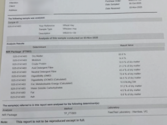 150mt Wheaten Hay 8x4x3 Bales