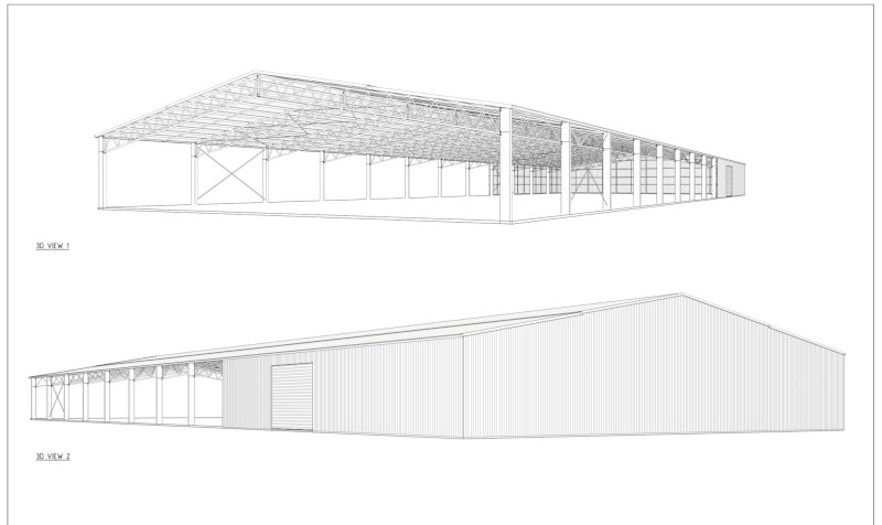 Large Industrial Shed 90m x 40m